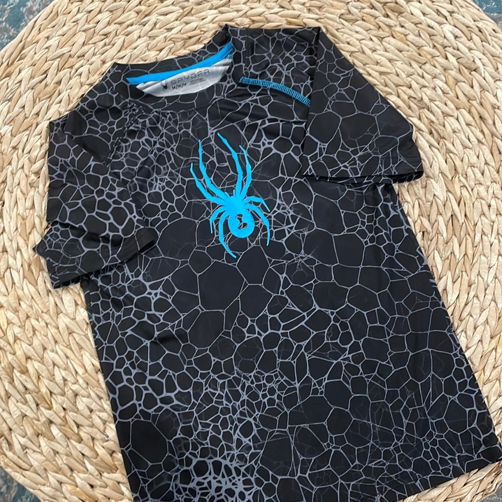 Spyder Black and Blue Kids Jersey